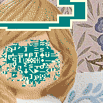 an angel with a distorted face