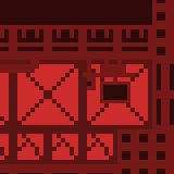 a pixellated computer at a desk